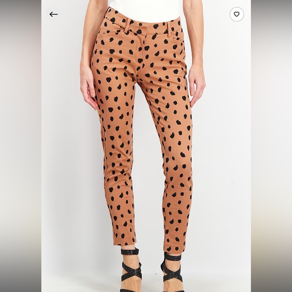 NWT 41 Hawthorn
Women Skinny Fit Allover Print Mid Rise Pants, Brown size 8